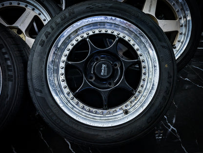 15" ENKEI RS2 2 Piece Wheels x 4