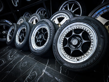 15" ENKEI RS2 2 Piece Wheels x 4