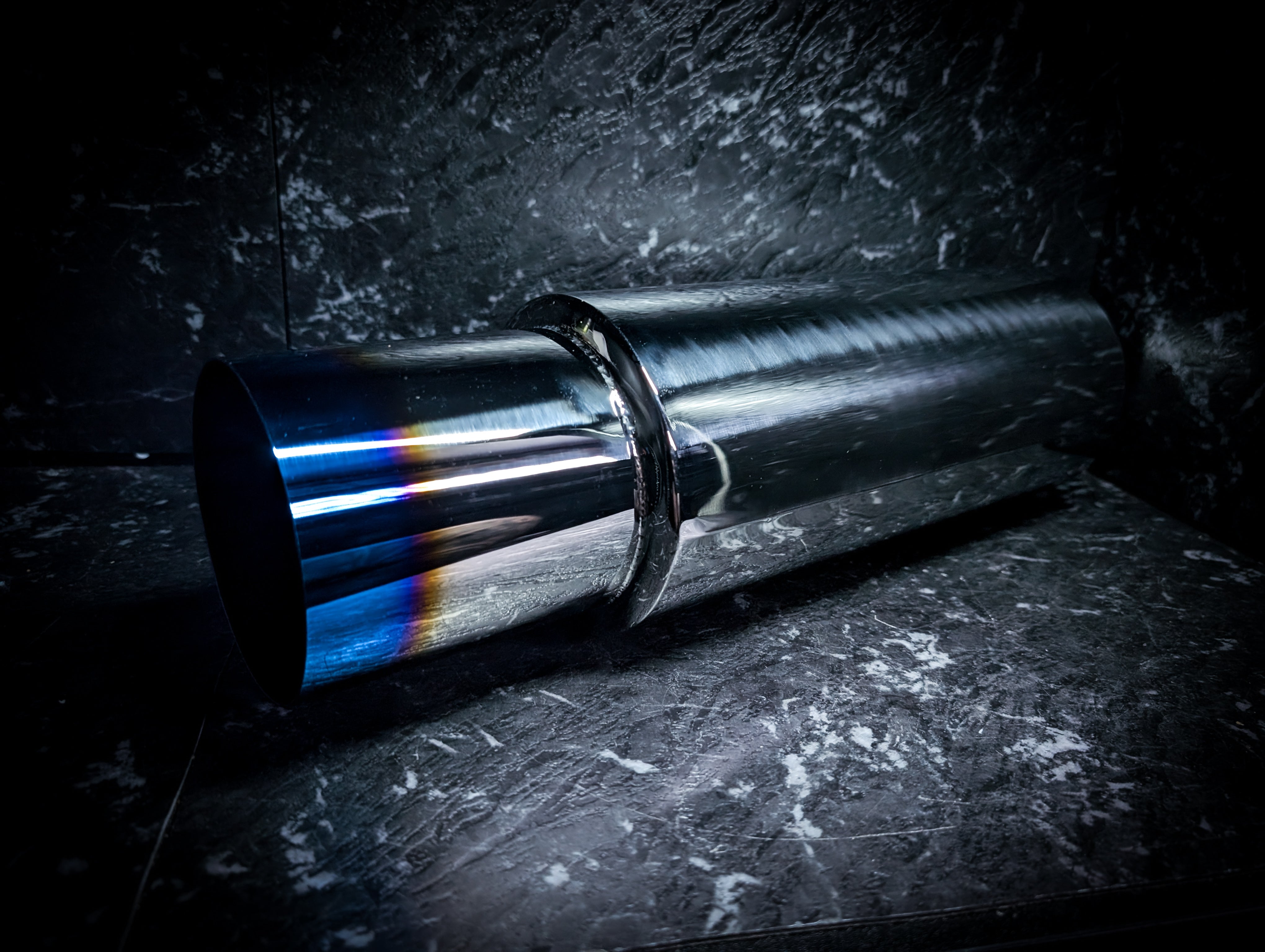 4" Burnt Tipped Stainless Steel Cannon Muffler