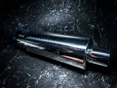 4" Burnt Tipped Stainless Steel Cannon Muffler