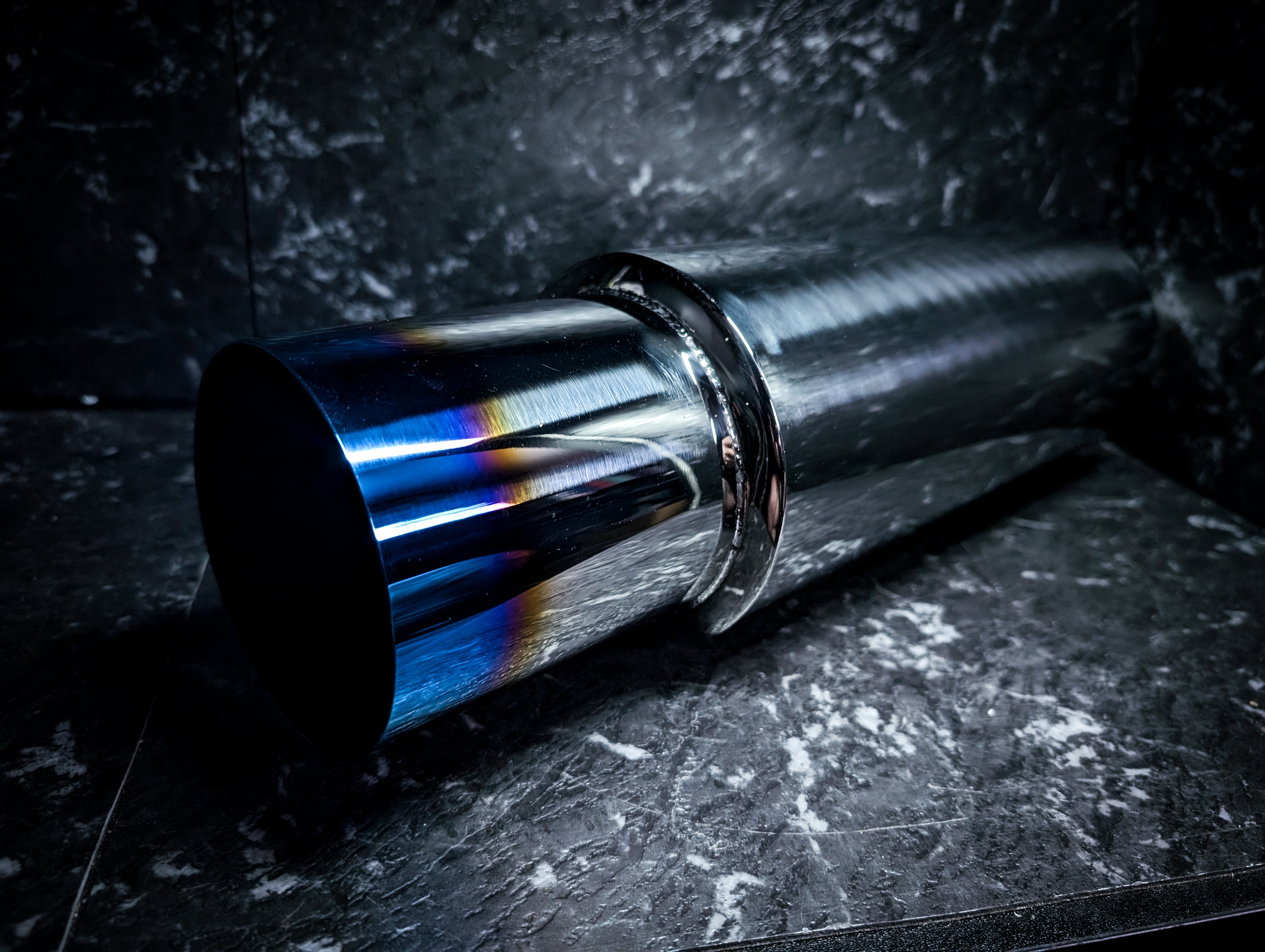 4" Burnt Tipped Stainless Steel Cannon Muffler