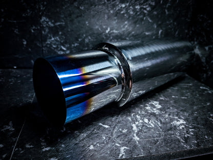 4" Burnt Tipped Stainless Steel Cannon Muffler