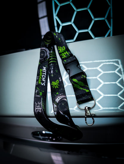 Mitchs Garage Lanyard • Green Performance Parts