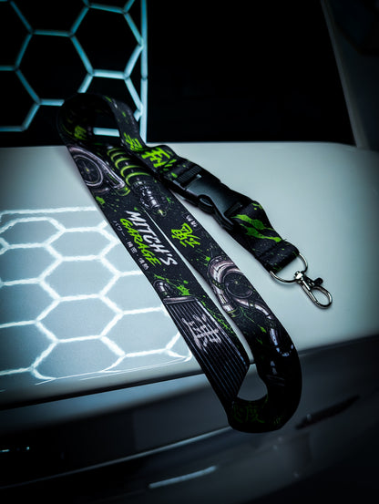Mitchs Garage Lanyard • Green Performance Parts