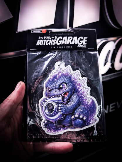 Mitch's Garage Baby Godzilla Turbo Grapefruit 🍇 Scented Premium Air Freshener