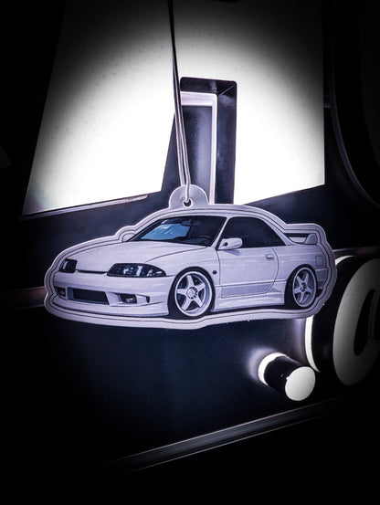 Mitch's Garage White R32 GTST Skyline Watermelon 🍉 Scented Premium Air Freshener