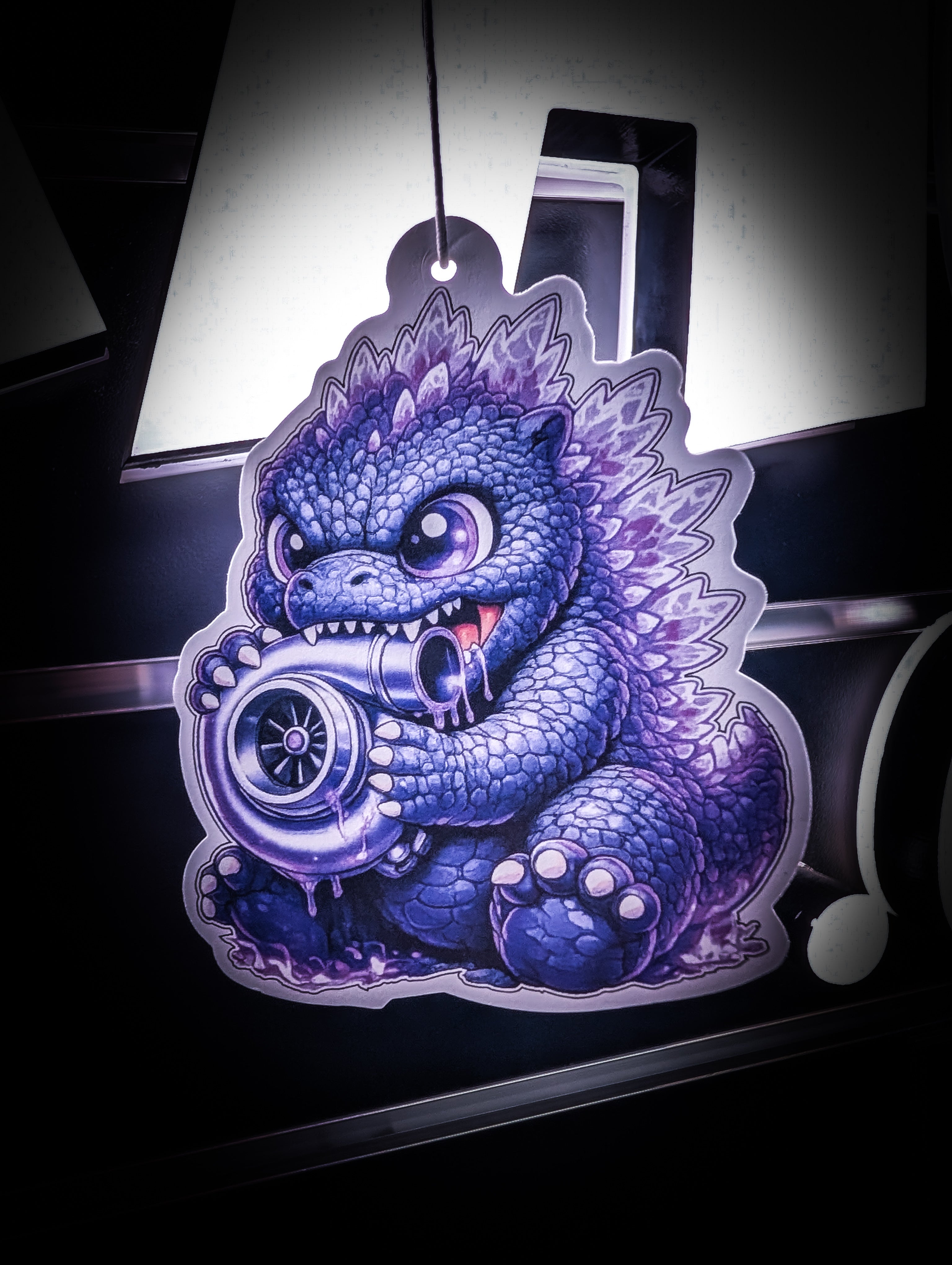 Mitch's Garage Baby Godzilla Turbo Grapefruit 🍇 Scented Premium Air Freshener