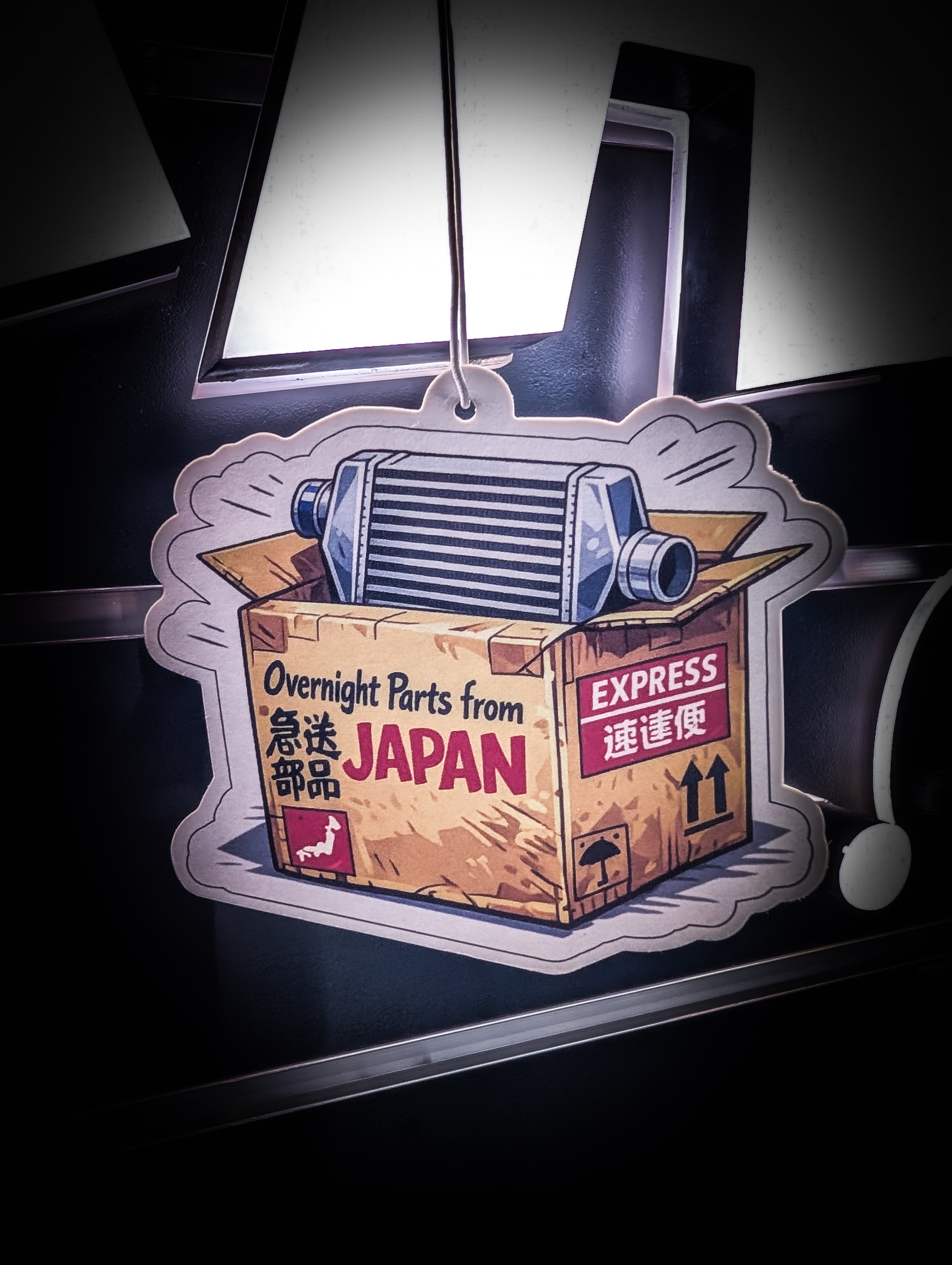 Mitch's Garage Overnight Parts From Japan Cherry 🍒 Scented Premium Air Freshener