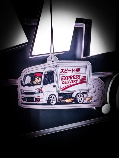 Mitch's Garage Express Delivery Van Strawberry 🍓 Scented Premium Air Freshener