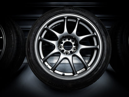 17" and 18" WORK CR Kiwami Gunmetal Wheels Set of 4