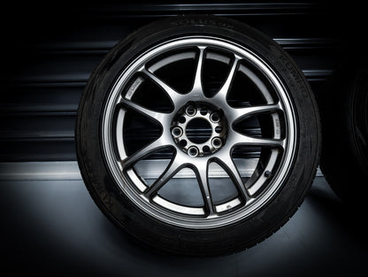 17" and 18" WORK CR Kiwami Gunmetal Wheels Set of 4