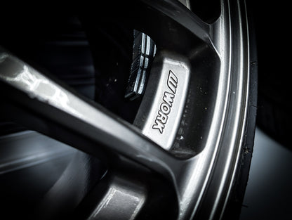 17" and 18" WORK CR Kiwami Gunmetal Wheels Set of 4