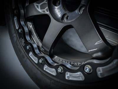 17" RAYS Gunmetal TE37-SL Custom OUTLAW DRAG BEADLOCK Wheels x 2