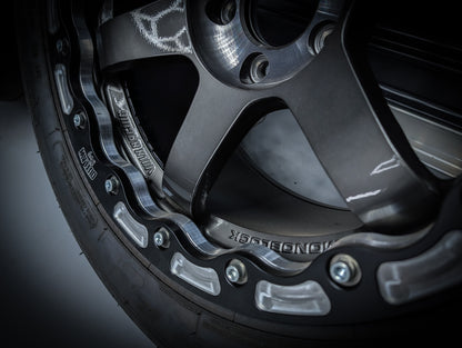 17" RAYS Gunmetal TE37-SL Custom OUTLAW DRAG BEADLOCK Wheels x 4