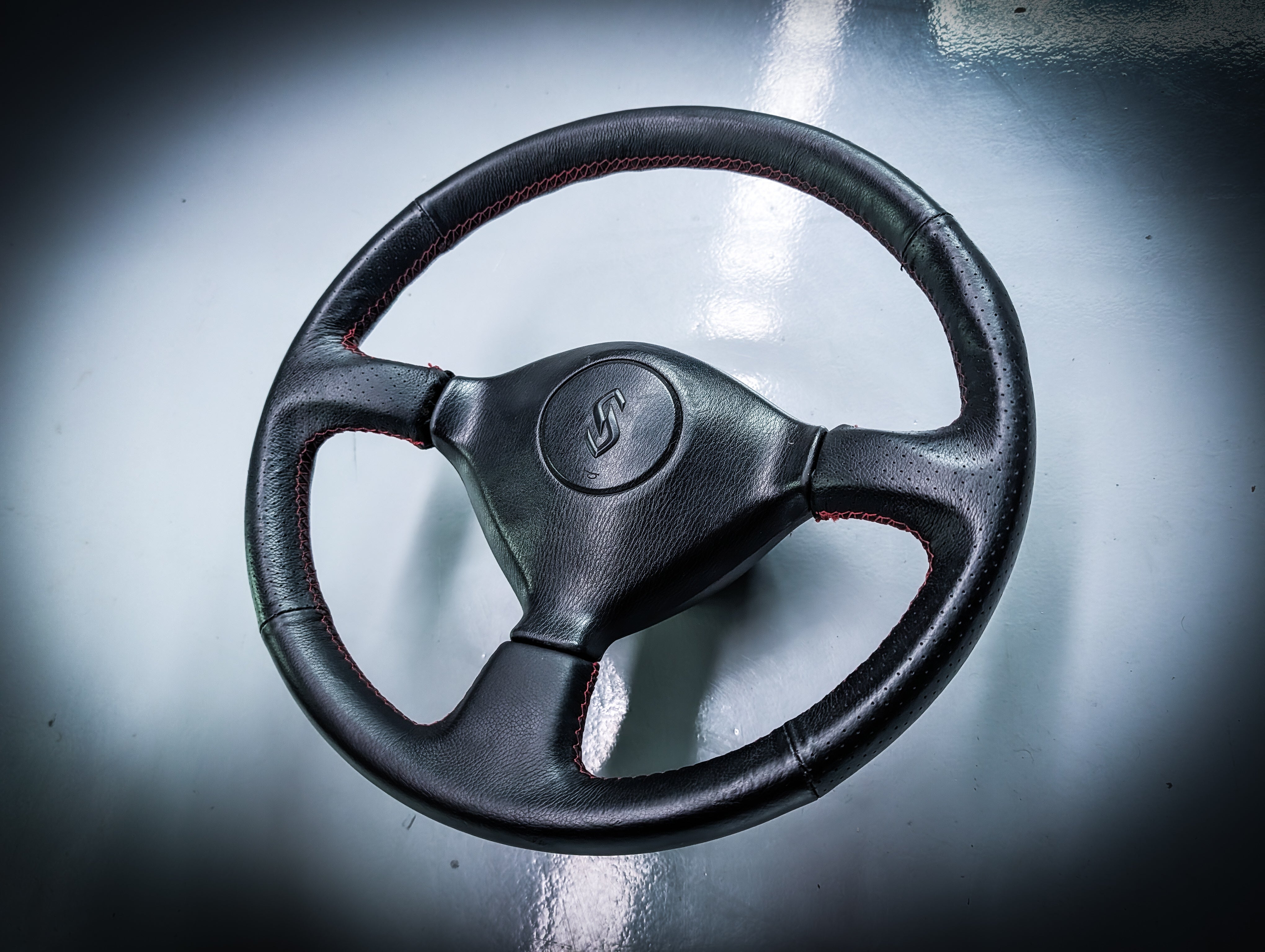 Nissan R33 Skyline Series 1 Retrimmed Steering Wheel