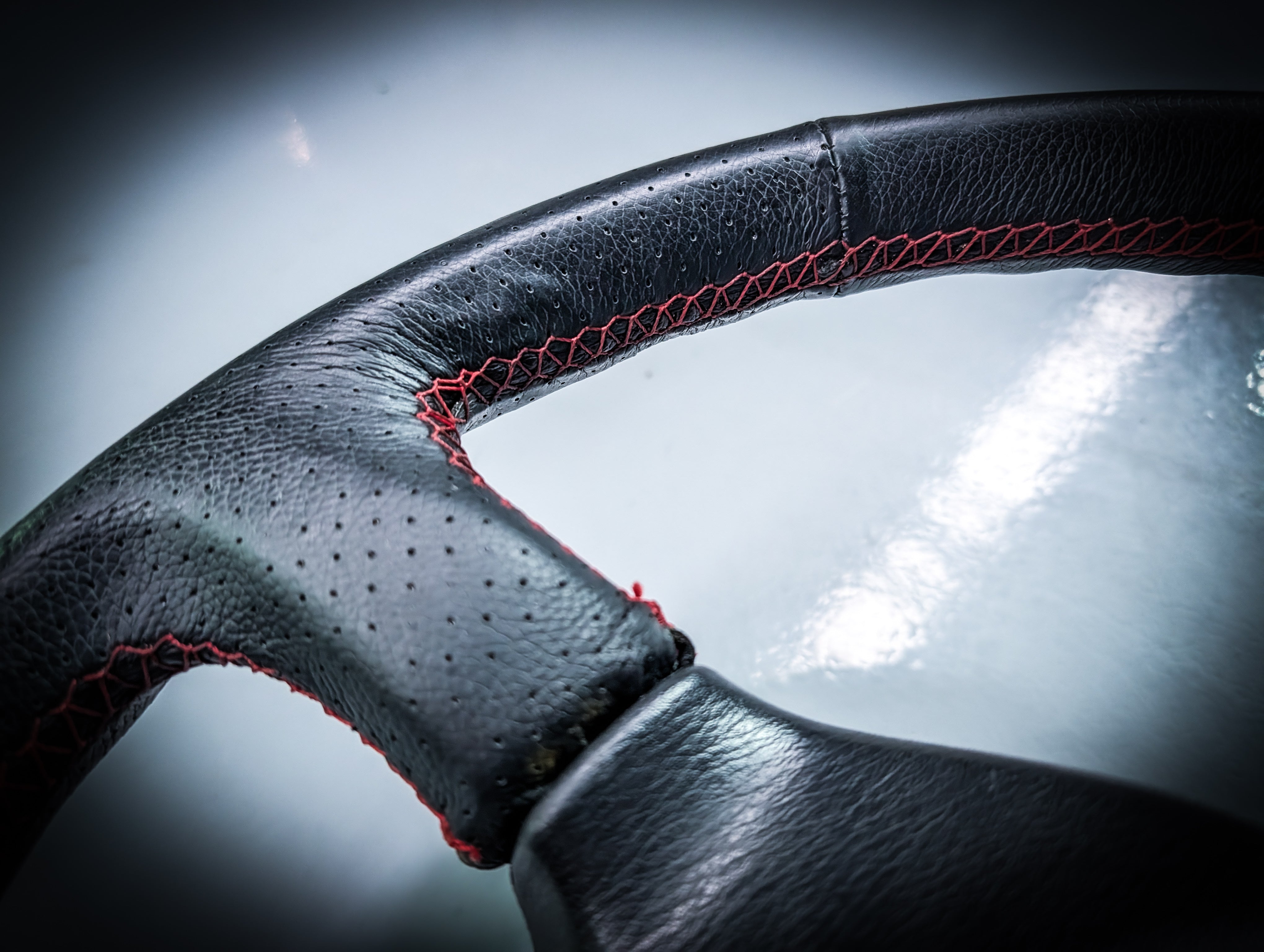 Nissan R33 Skyline Series 1 Retrimmed Steering Wheel