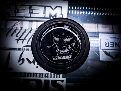 Hannya Mask Steering Wheel Horn Button