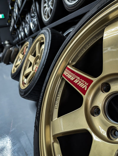 18" Volk Rays TE37 SL Gold Wheels x 4