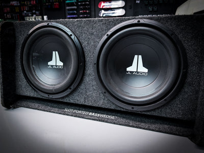 JL AUDIO SLOT WEDGE Dual 12" 1200watt Subs in ported Enclosure