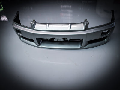 Nissan Skyline R34 Coupe Silver OEM Front Bar