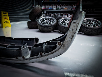 Nissan Skyline R34 Coupe Silver OEM Front Bar
