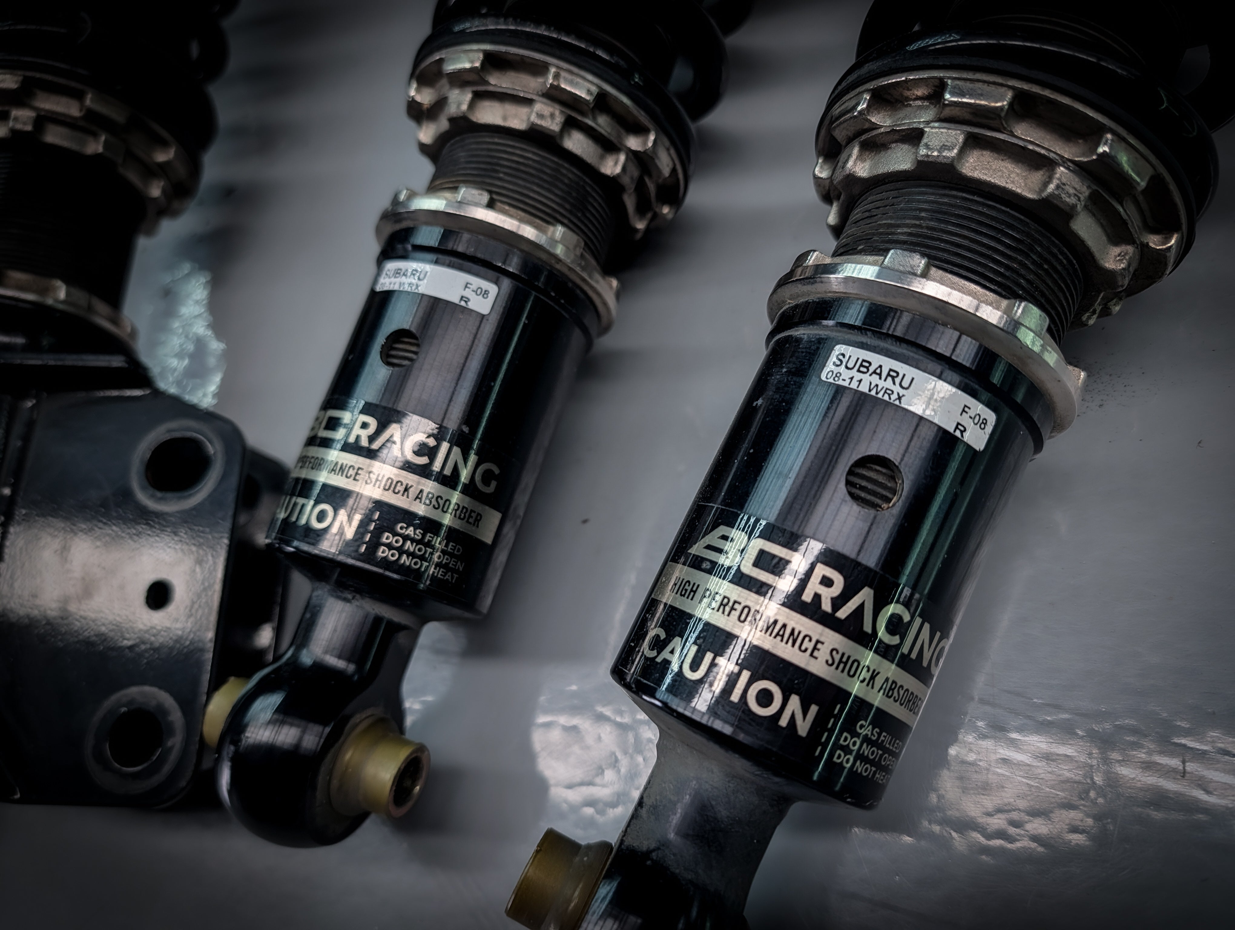 SUBARU WRX 08-11 BC GOLD Fully Adjustable Coilovers