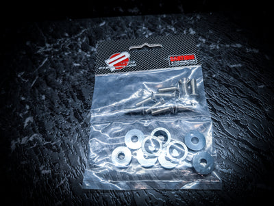 Password JDM M6 Gunmetal Grey Dress Up Washer And Bolt