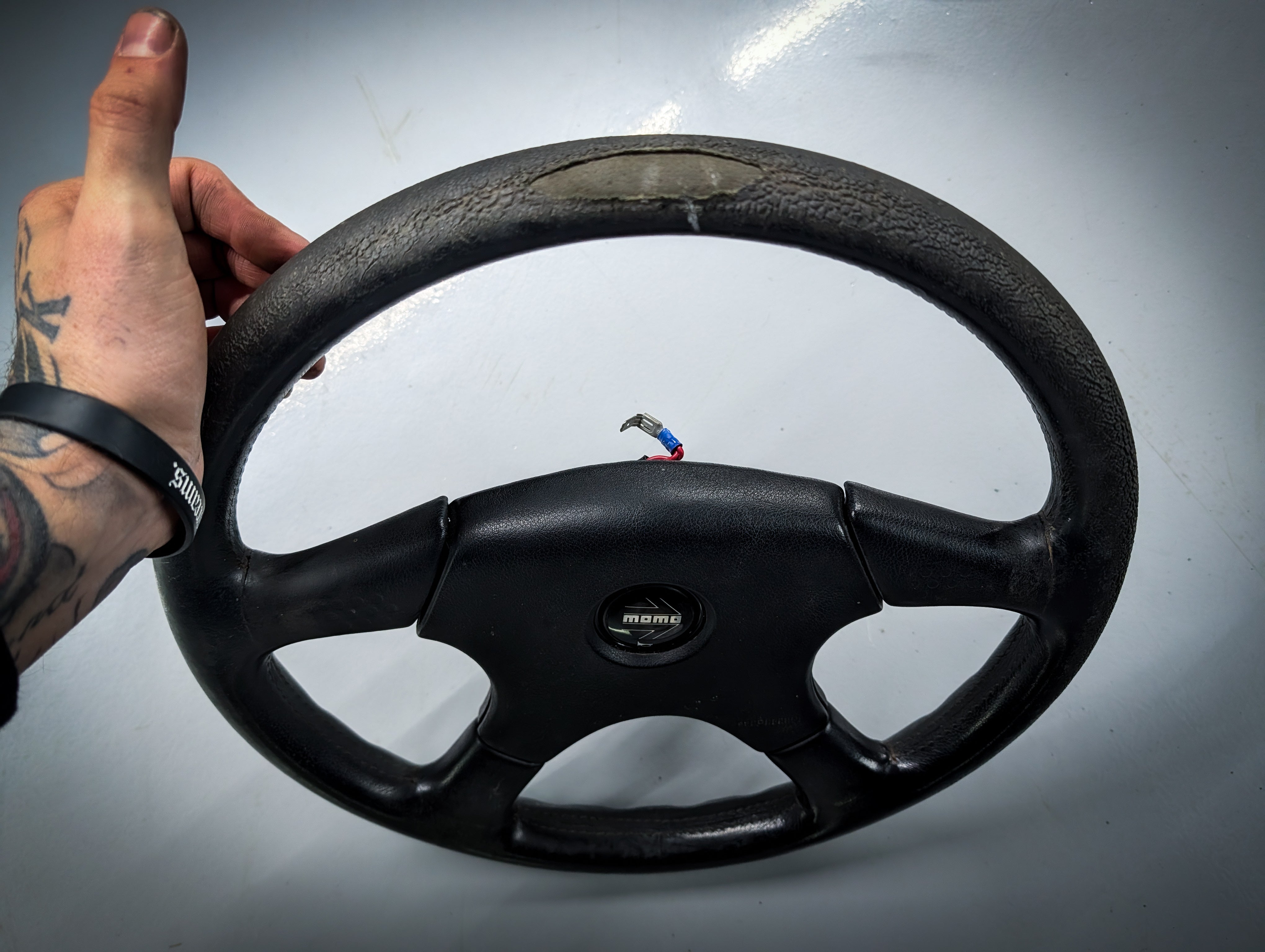 Early MOMO TYP M38 Steering Wheel 350mm