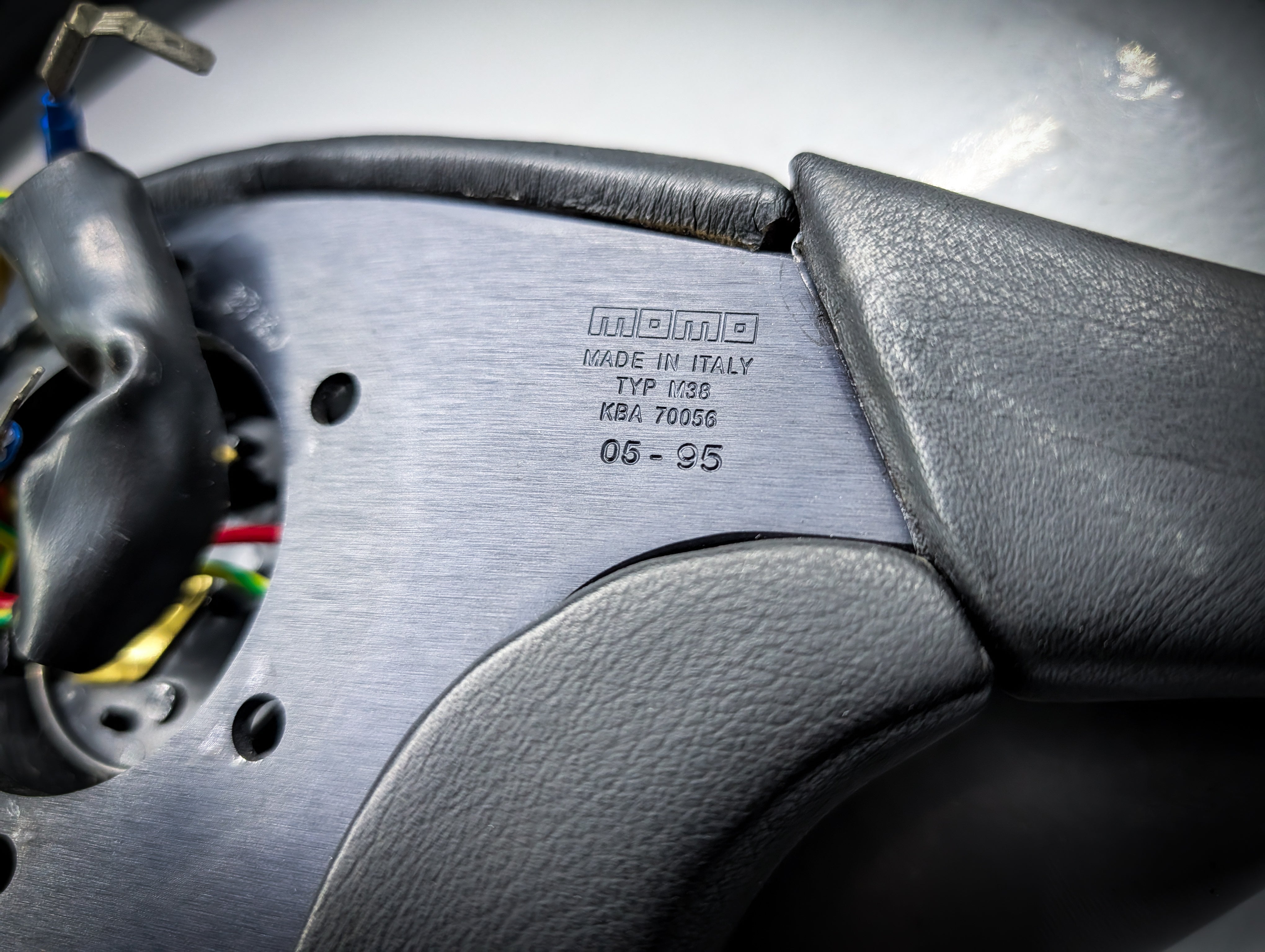 Early MOMO TYP M38 Steering Wheel 350mm