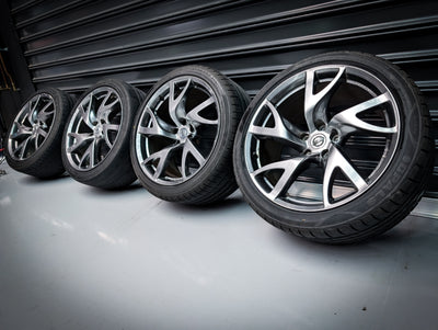 19" NISSAN 370Z Rays Forged Staggered Wheels x 4
