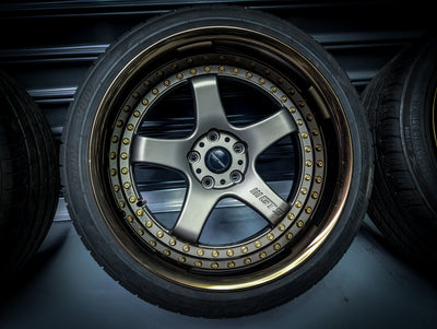 18" WORK Emotion GT5 3P Dark Bronze WIDE Staggered Wheels x 4
