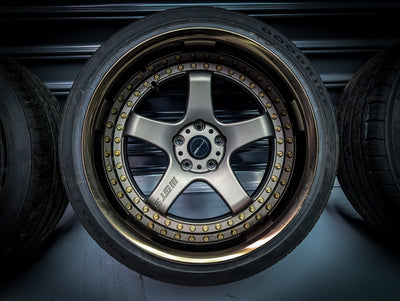 18" WORK Emotion GT5 3P Dark Bronze WIDE Staggered Wheels x 4