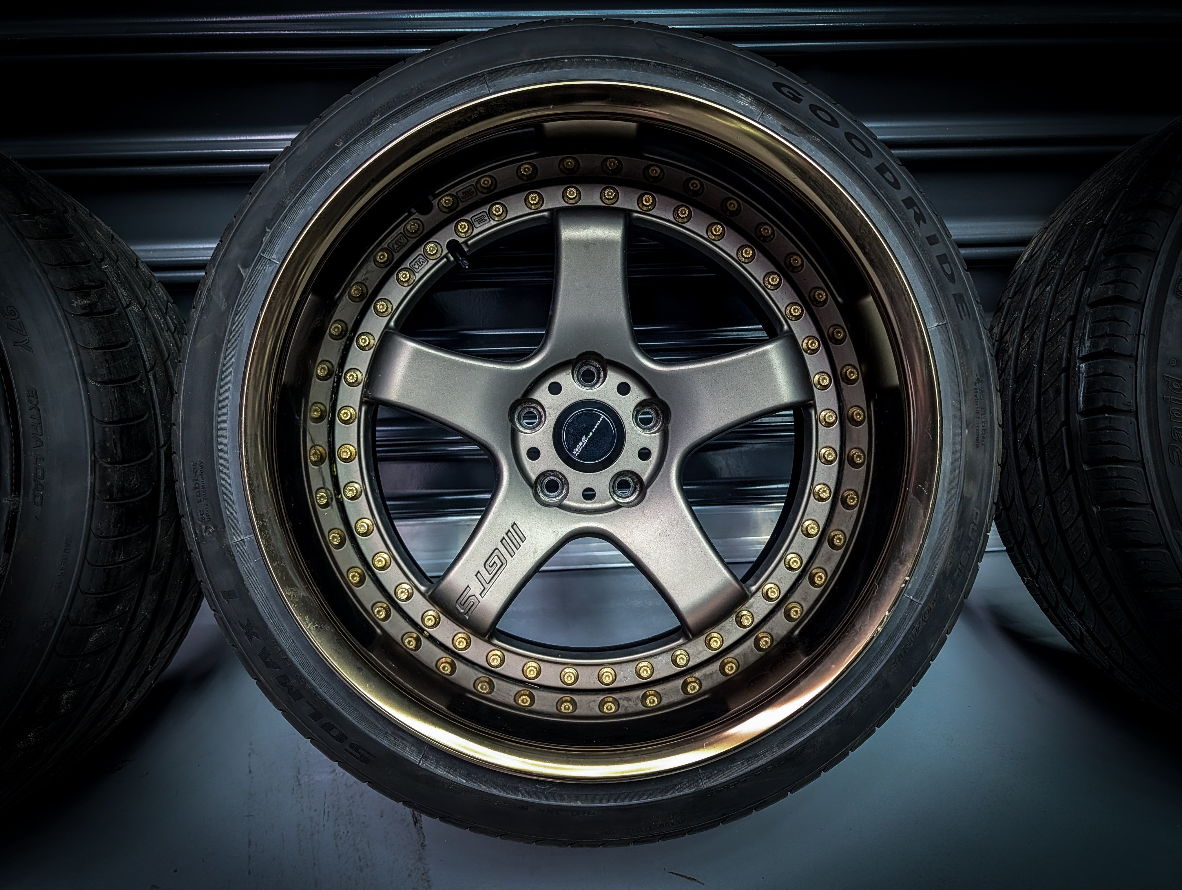 18" WORK Emotion GT5 3P Dark Bronze WIDE Staggered Wheels x 4