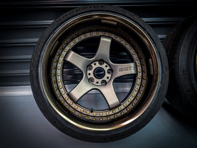 18" WORK Emotion GT5 3P Dark Bronze WIDE Staggered Wheels x 4