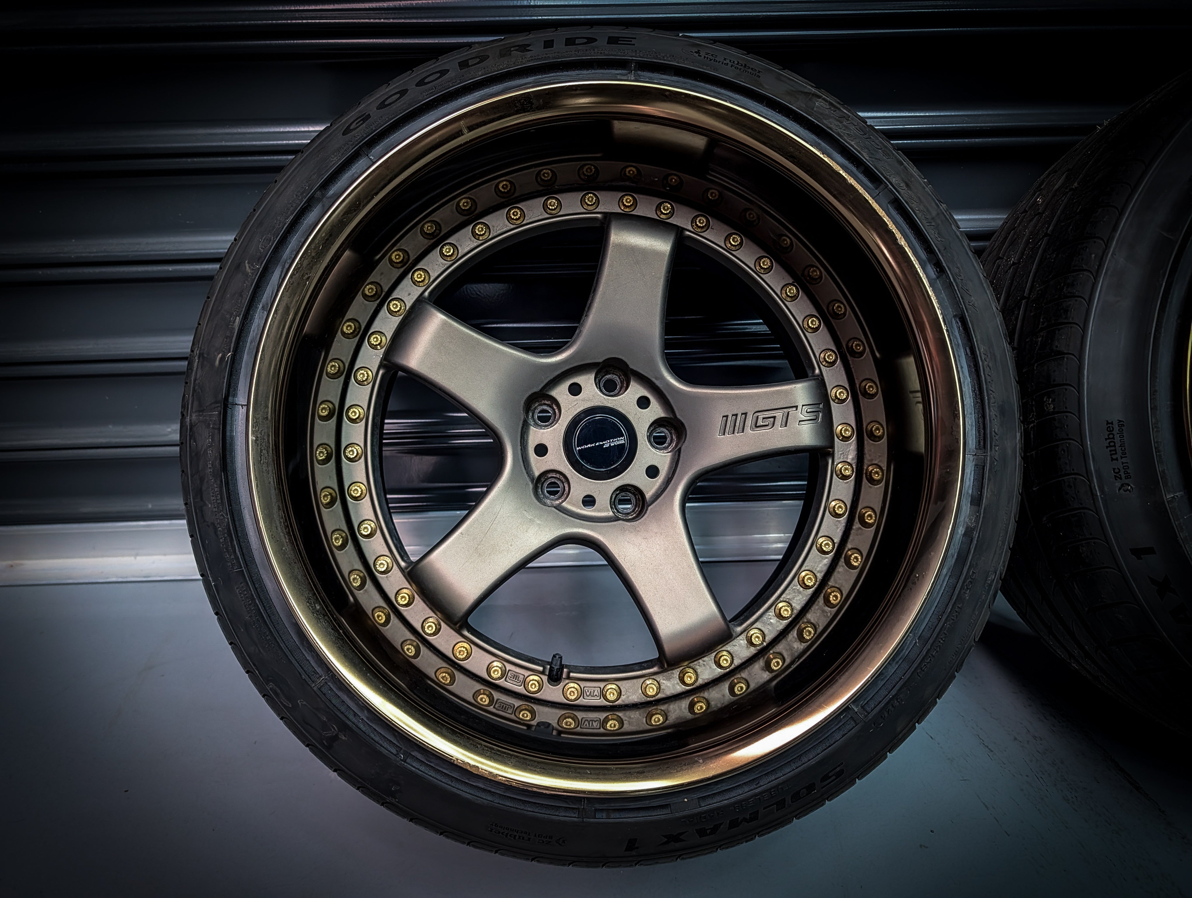 18" WORK Emotion GT5 3P Dark Bronze WIDE Staggered Wheels x 4