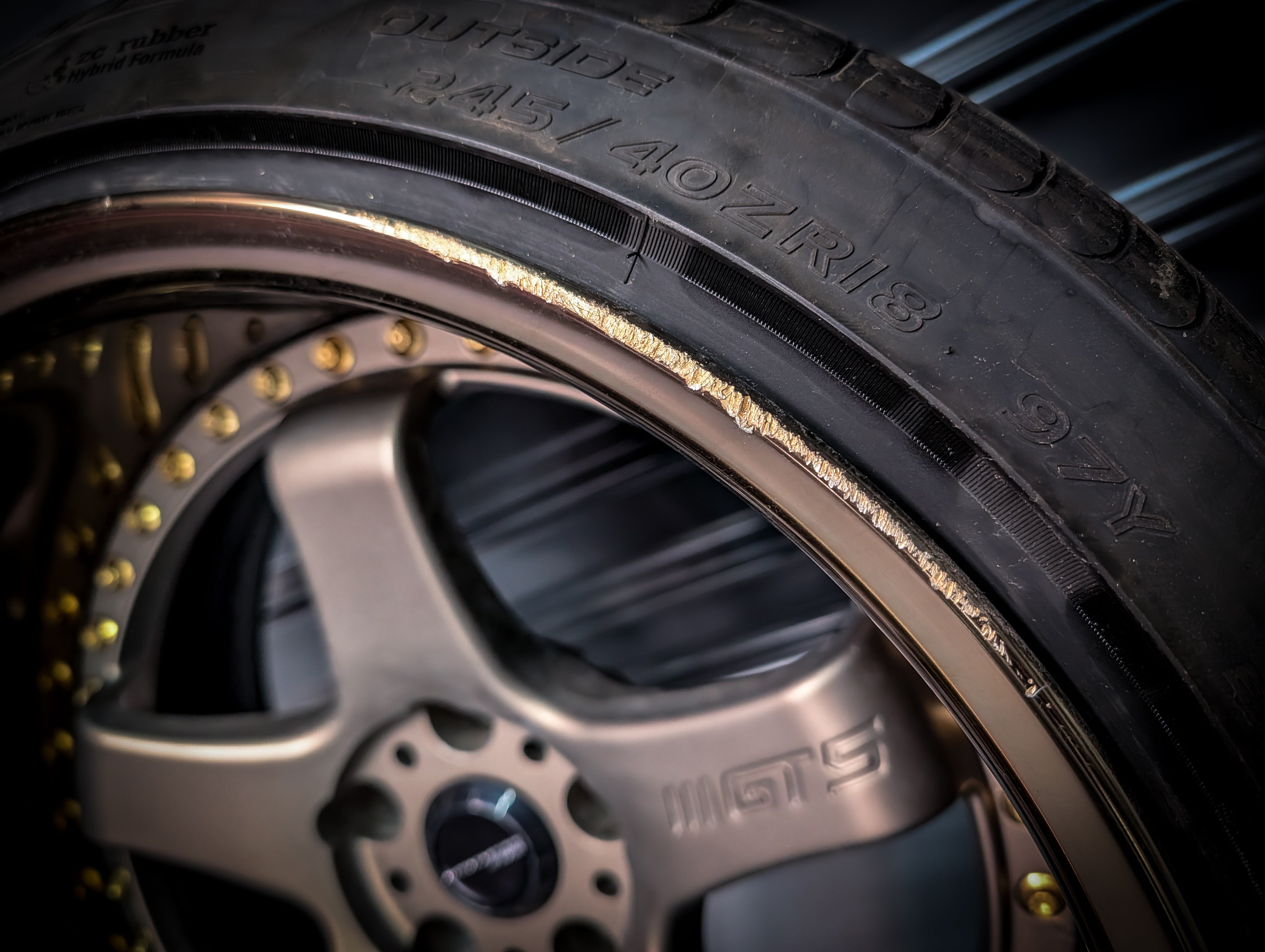 18" WORK Emotion GT5 3P Dark Bronze WIDE Staggered Wheels x 4