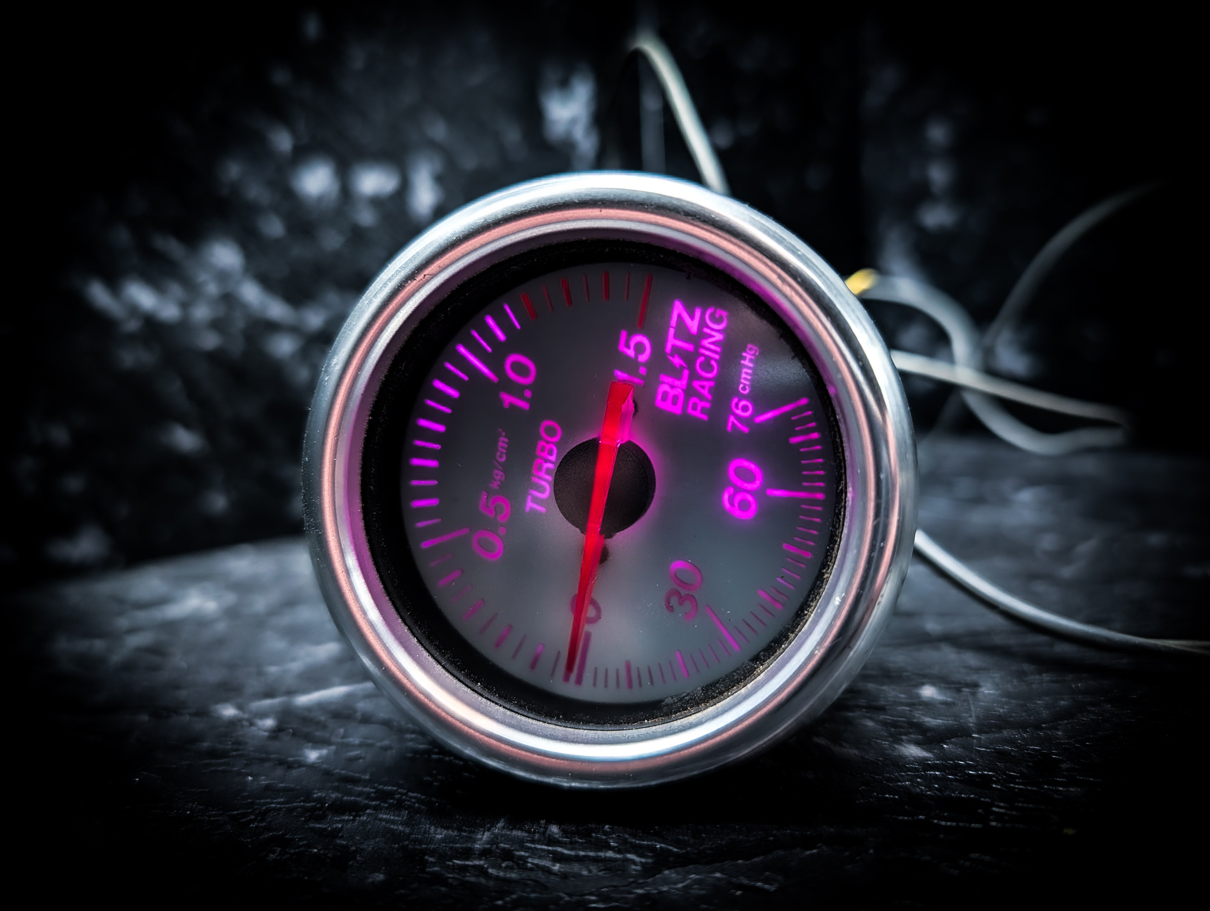 BLITZ 52mm Early Vintage Boost/Turbo Gauge - Bar