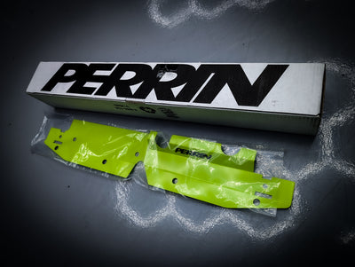 NEW • PERRIN Subaru 08-14 WRX Radiator Shroud Cover NEON YELLOW