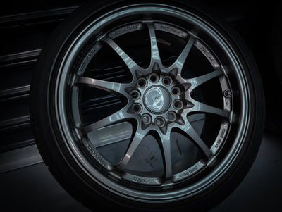 17" VOLK RAYS CE28 Staggared Wheels x 4