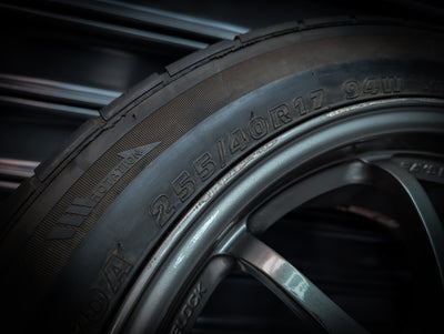 17" VOLK RAYS CE28 Staggared Wheels x 4