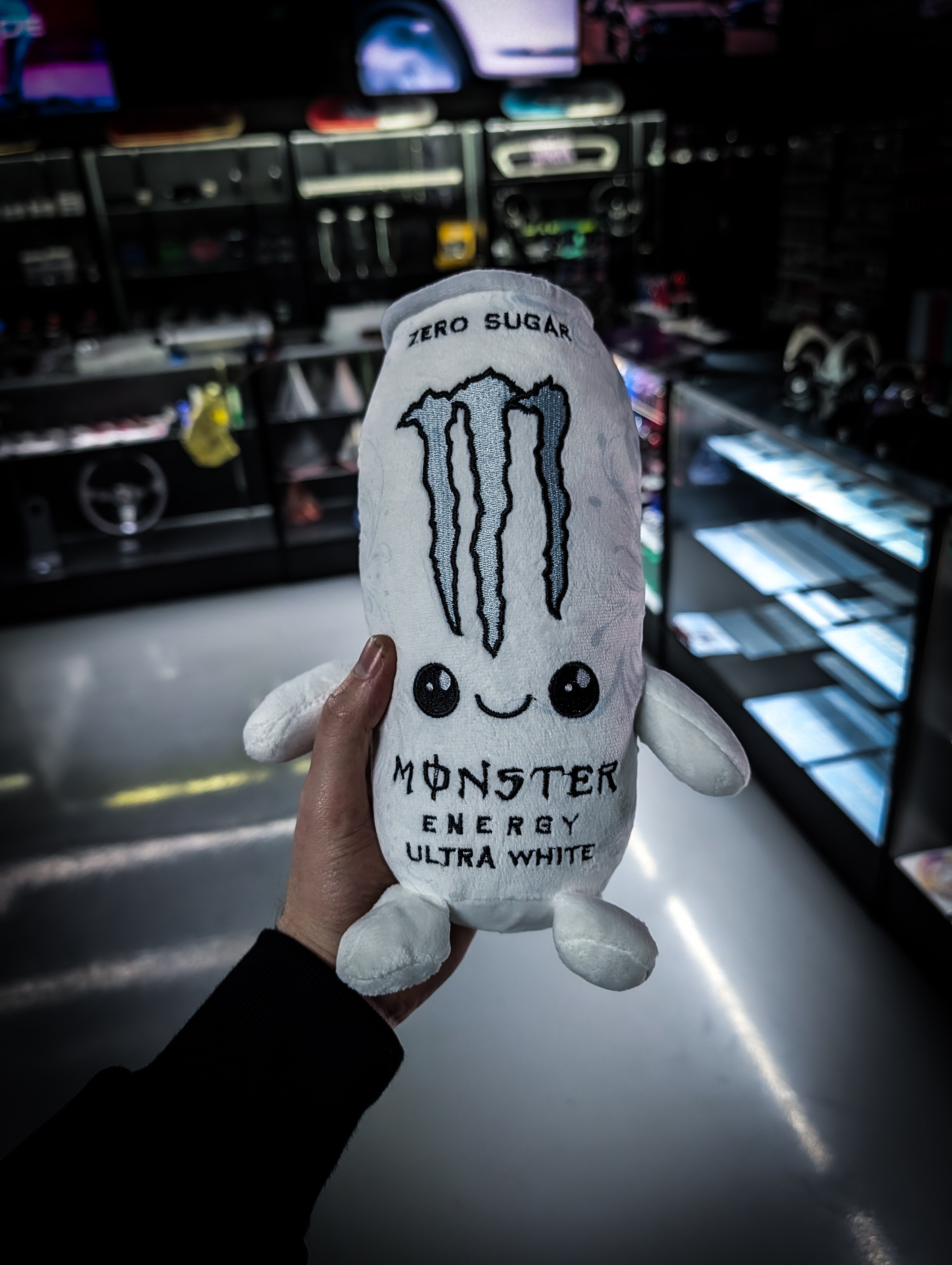 Ultra White MONSTER ENERGY Drink Plushie