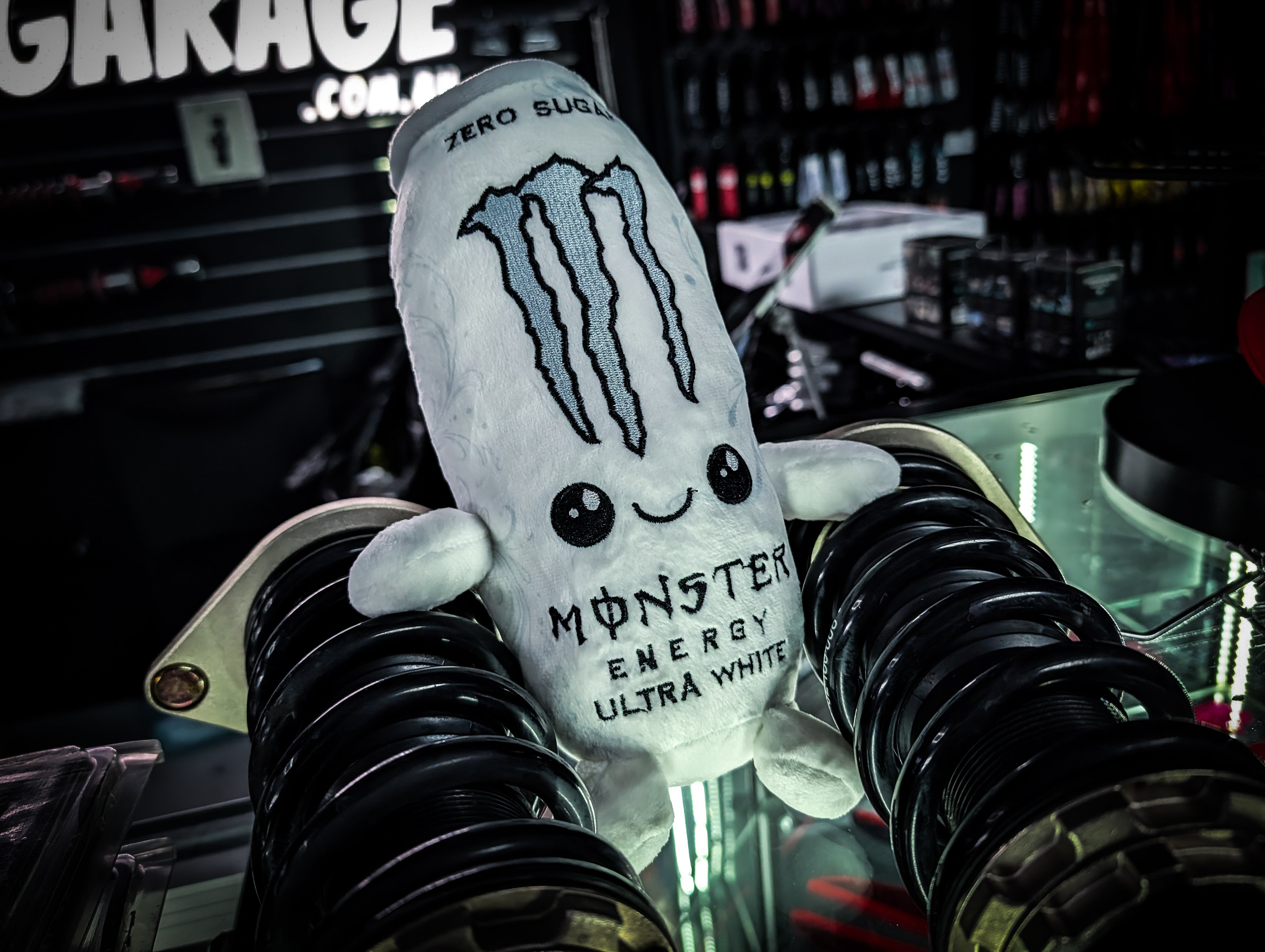 Ultra White MONSTER ENERGY Drink Plushie