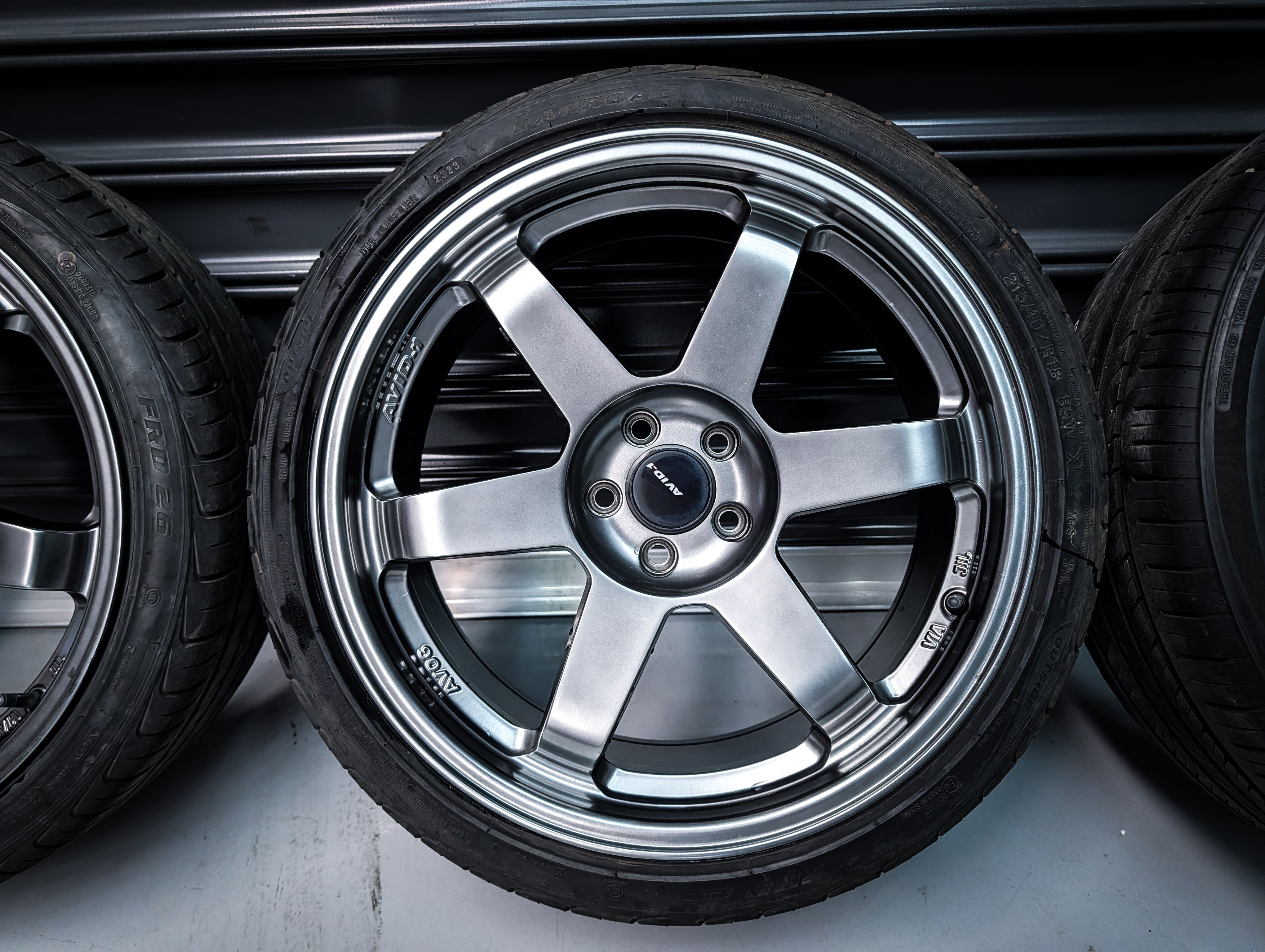 18" AVID 01 Gunmetal Staggered Wheels x 4