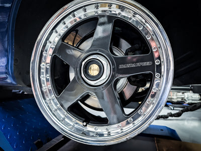 17" MAZDASPEED Rays MS-01 2 Piece Staggared Wheels x 4