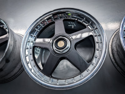 17" MAZDASPEED Rays MS-01 2 Piece Staggared Wheels x 4