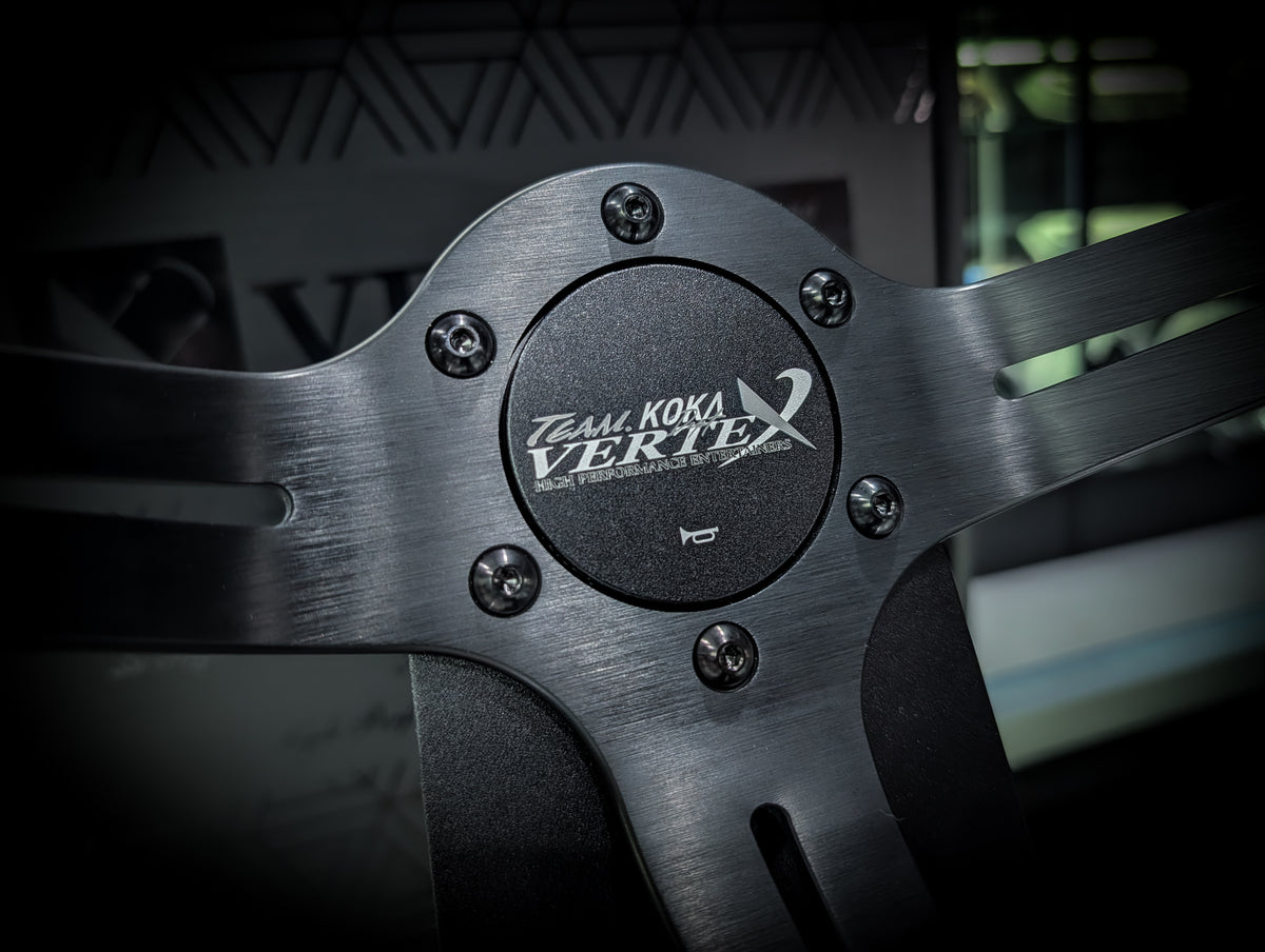 #6 Vertex x KOKA Dept // 340mm Deep Dished Steering Wheel • Limited to only 30 worldwide
