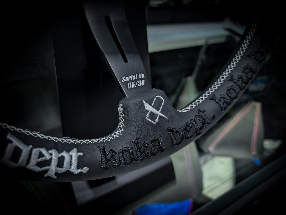 #6 Vertex x KOKA Dept // 340mm Deep Dished Steering Wheel • Limited to only 30 worldwide