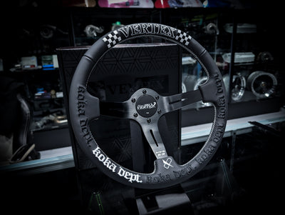 #6 Vertex x KOKA Dept // 340mm Deep Dished Steering Wheel • Limited to only 30 worldwide