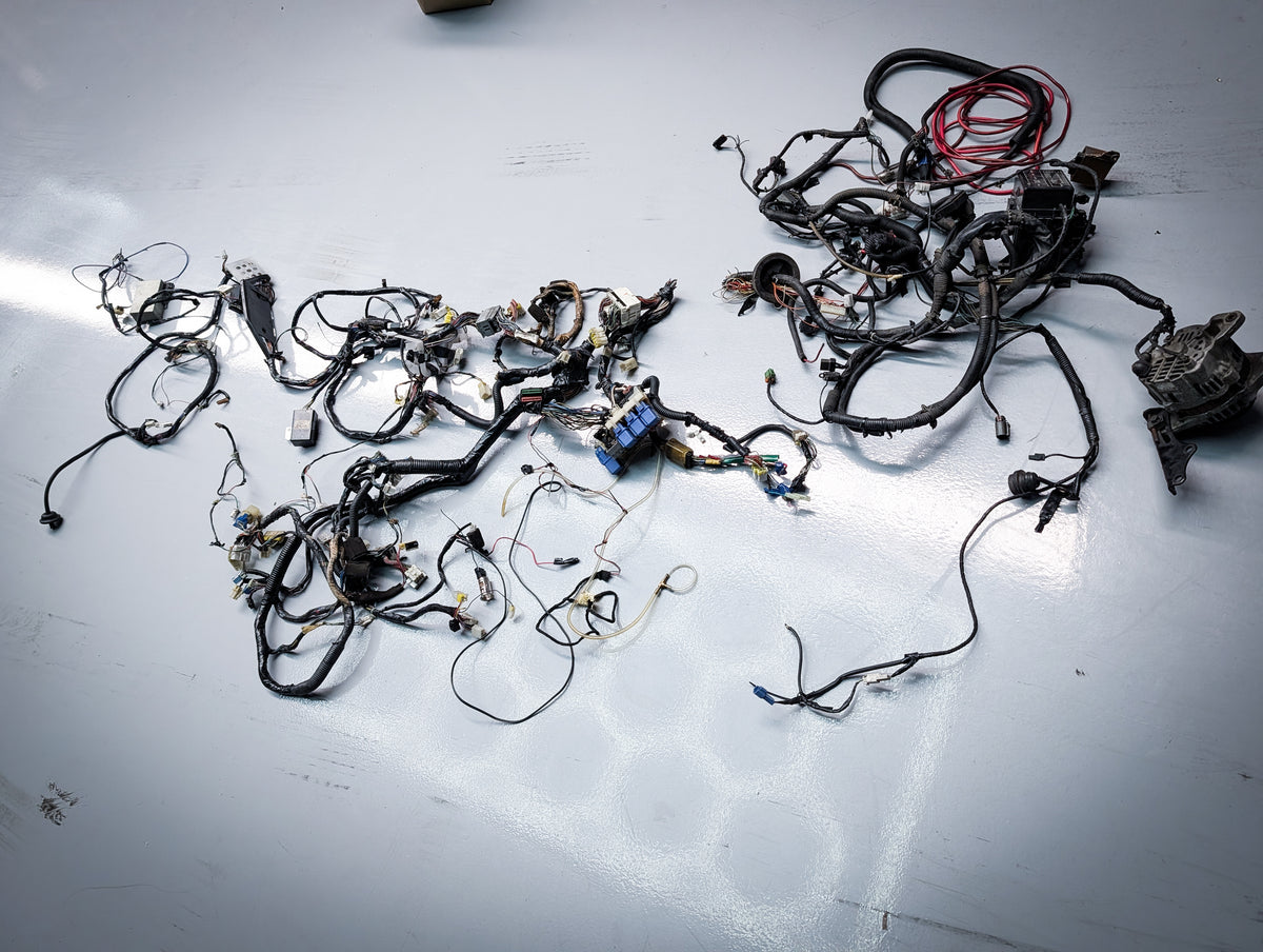 R32 Skyline Coupe Gtst Manual Engine and Cabin Wiring Loom ( Cut Through Firewall )