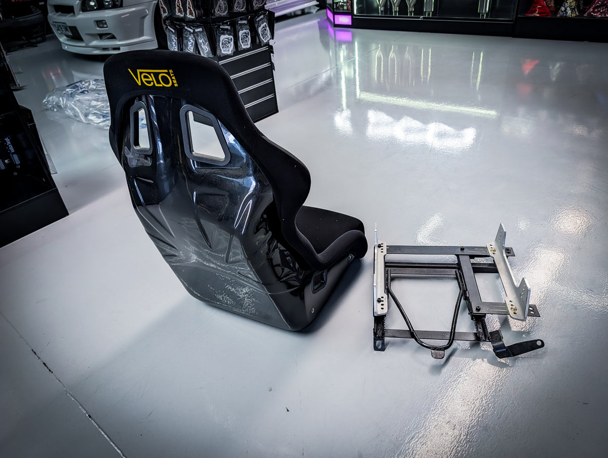 VELO GPT-3 XL Fixed Bucket Seat + Nissan Silvia Drivers Seat Rail